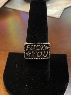 NWT- Brand New Antiqued Silver-Tone Statement Ring- Men's or Women's, Size 9